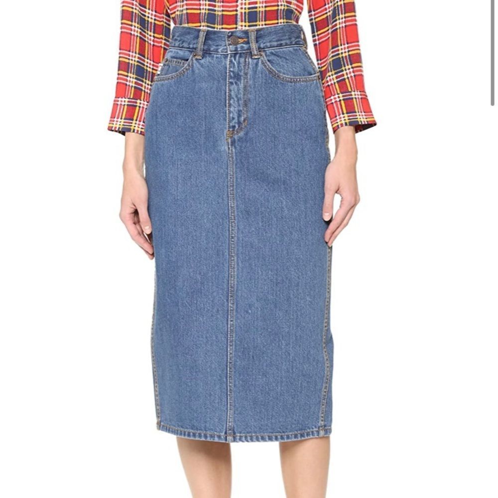 Marc Jacobs Denim Midi Skirt 27